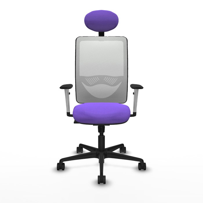 PIQUERAS Y CRESPO Silla de oficina Zulema con mecanismo Sincro, Lila y Blanco PIQUERAS Y CRESPO Silla de oficina Zulema con mecanismo Sincro, Lila y Blanco