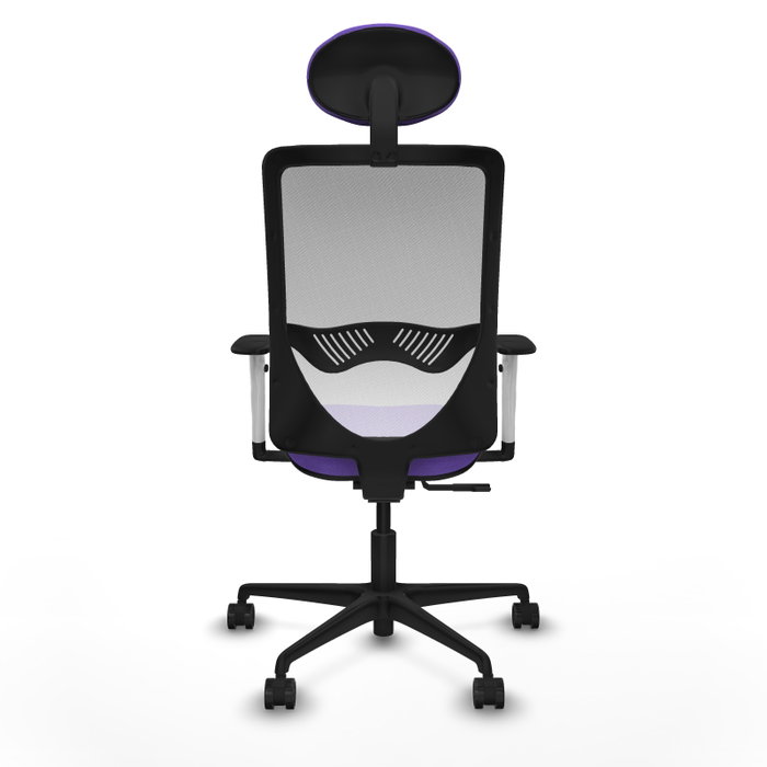 PIQUERAS Y CRESPO Silla de oficina Zulema con mecanismo Sincro, Lila y Blanco PIQUERAS Y CRESPO Silla de oficina Zulema con mecanismo Sincro, Lila y Blanco