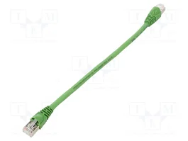 TELEGÄRTNER Patch cord SF/UTP Cat 5 RJ45 0,25 m verde