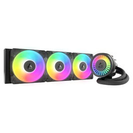 ARCTIC Liquid Freezer III Pro 360 A-RGB Black - Kit de Refrigeración Líquida CPU con 3 Ventiladores PWM de 120 mm, Compatible con Intel LGA 1851/1700 y AMD AM4/AM5
