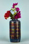 Aberto Design Maceta BK054 Decorativa de Cerámica Pintada a Mano Multicolor Ø15 cm Alto 35 cm
