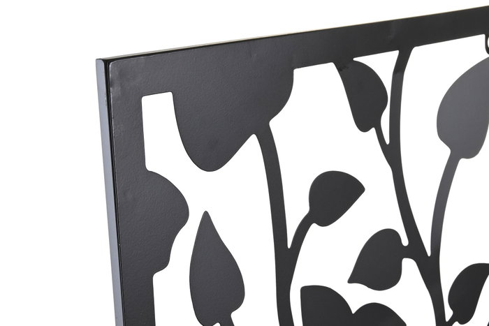 DKD Home Decor Set de 2 Piezas de Decoración de Pared Árbol Negro Metal