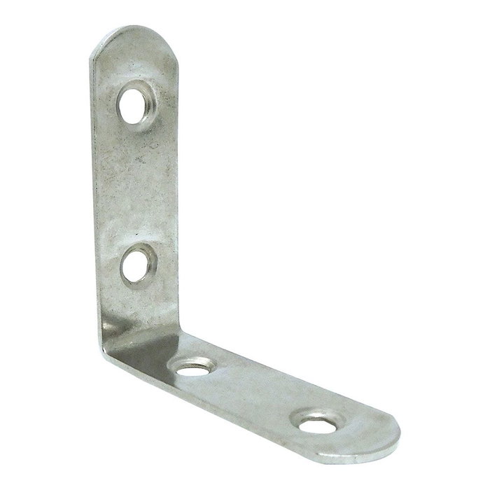 Edm Ángulo refuerzo AN24 de acero zincado 50x50x16 mm 4 uds blister