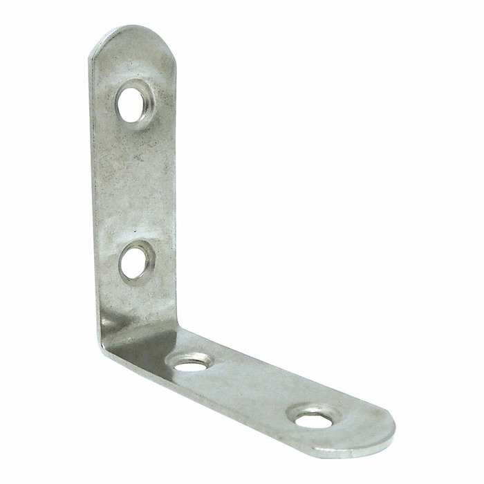 Edm Ángulo de refuerzo AN24 de acero zincado, 50 x 50 x 16 mm, 4 uds