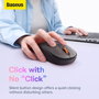 Baseus F01B Tri-Mode Mouse, Gris escarcha
