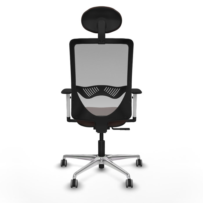 PIQUERAS Y CRESPO Silla de oficina Zulema con Mecanismo Sincro Marrón y Gris PIQUERAS Y CRESPO Silla de oficina Zulema con Mecanismo Sincro Marrón y Gris