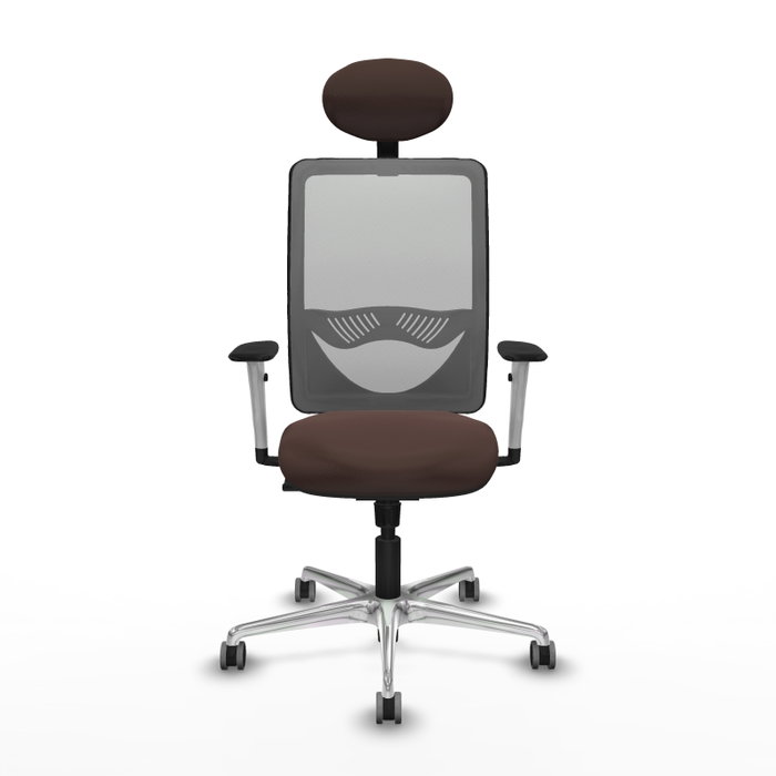 PIQUERAS Y CRESPO Silla de oficina Zulema con Mecanismo Sincro Marrón y Gris PIQUERAS Y CRESPO Silla de oficina Zulema con Mecanismo Sincro Marrón y Gris