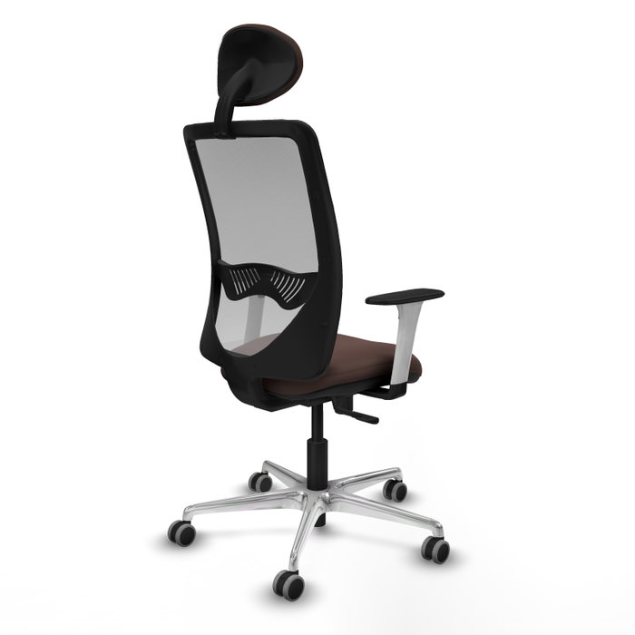 PIQUERAS Y CRESPO Silla de oficina Zulema con Mecanismo Sincro Marrón y Gris PIQUERAS Y CRESPO Silla de oficina Zulema con Mecanismo Sincro Marrón y Gris