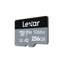 Lexar Tarjeta MicroSDXC Professional 1066x 256 GB UHS-I Clase 10 Velocidad Lectura 160MB/s Escritura 120MB/s LMS1066256G-BNANG
