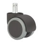 Ruedas Alex Rueda giratoria espiga lisa con anilla 11 x 22 mm Ø 5 cm Negro/Gris Carga máx. 50 kg