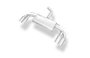 Fox Silenciador Trasero para Audi A3 8V con Colas de Escape Pulidas 2x80mm