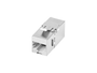 Lanberg Adaptador RJ45 Cat6 FTP Hembra/Hembra, Conector de Red Blindado F/UTP, Acero Inoxidable, Compatible con Cables Cat6 y Cat5e, 1 Unidad