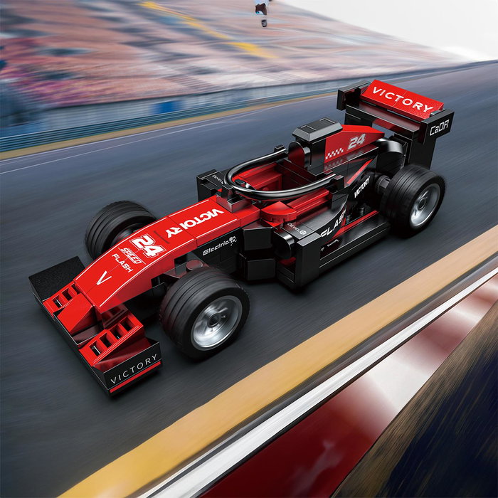 Deqube Triumph Legend 123 Pzas Coche Deportivo de Construcción para Niños +8 Años