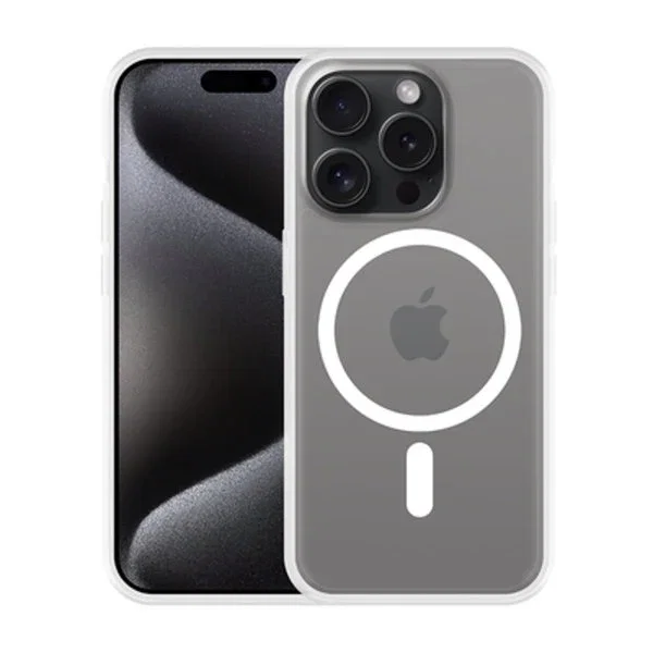 Just in Case 8305978 Funda transparente para Apple iPhone 15 Pro con MagSafe, TPU resistente a golpes y rayones