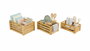 Inde Set 3 Cajas Bambú Organización 30.5x23x15.2 cm y 28x18 cm (6 Unidades)