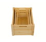 Inde Set 3 Cajas Bambú Organización 30.5x23x15.2 cm y 28x18 cm (6 Unidades)
