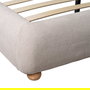 Cama Beige Tejido Dormitorio 160 X 217 X 94 cm