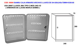 Caja de armario para archivo de llaves K300-60 300x240x75mm