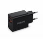 PHILIPS Cargador de móvil USB C + USB A Carga rápida