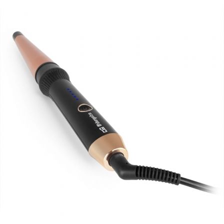 Orbegozo Rizador para el Pelo PL 1160 Negro y Rosa con Cilindro de 19-32mm y Recubrimiento Cerámico para Rizos Suaves y Naturales, Temperatura 190ºC, Indicador LED