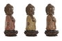 DKD Home Decor Figura de Buda en Resina Surtida de 3 Piezas