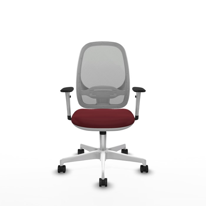 PIQUERAS Y CRESPO Silla de oficina Cilanco con mecanismo Sincro, Granate y Gris PIQUERAS Y CRESPO Silla de oficina Cilanco con mecanismo Sincro, Granate y Gris