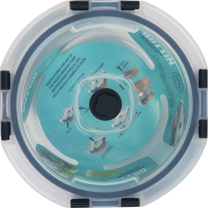 Quttin Fiambrera Redonda con Tapa Vacío Ø 17 x 7.1 cm 650 cc (6 Unidades)