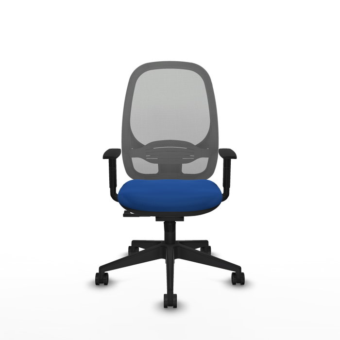 PIQUERAS Y CRESPO Silla de oficina Cilanco con mecanismo Sincro, Azul y Gris