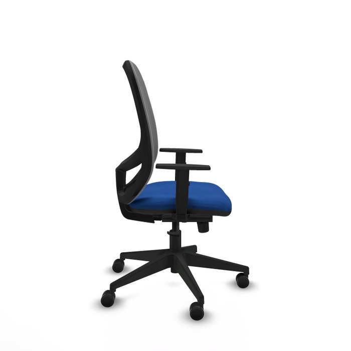 PIQUERAS Y CRESPO Silla de oficina Cilanco con mecanismo Sincro, Azul y Gris