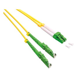 ROLINE Cable de fibra óptica duplex OS2 con conectores E-2000 (LSH) y LC, 0,5 m