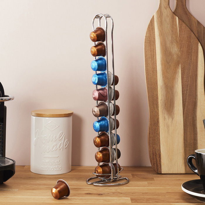 Cook Concept Dispensador para 20 Cápsulas Compatible con Máquinas Nespresso - Organizador Café