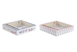 DKD Home Decor Servilletero Costa Peces Multicolor y Azul (Pack de 4) sk: B1JA5TLXH2