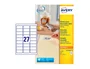 Avery Etiqueta Adhesiva Blanca Removible para Láser e Ink-jet 63,5x29,6 mm Caja 675 Unidades
