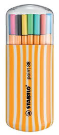 Stabilo Point 88 Rotuladores Finos, Colores Surtidos, Estuche 20 Unidades