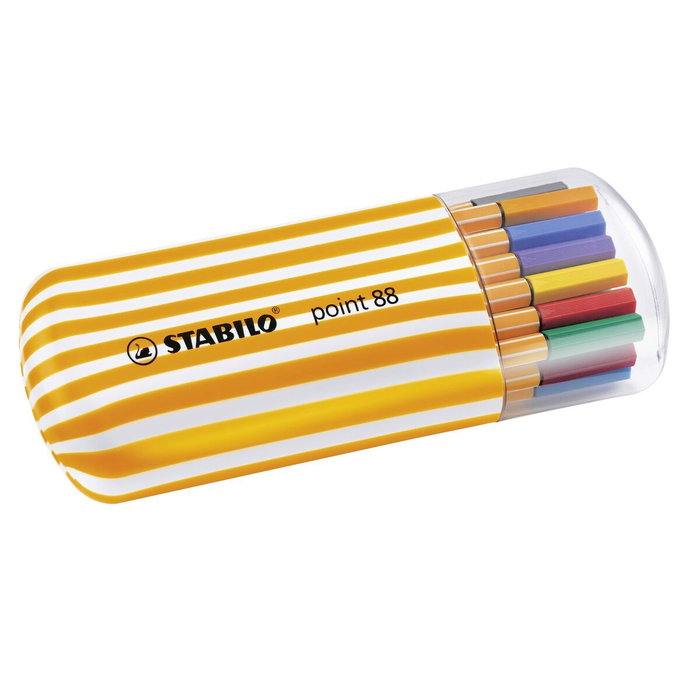 Stabilo Point 88 Estuche Zebrui de 20 Rotuladores Colores Surtidos