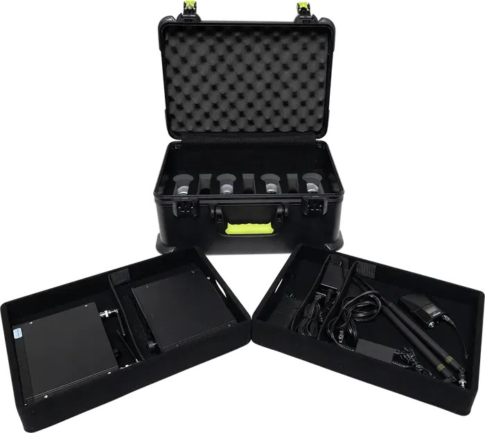 SBG Estuche de Transporte para 7 Micrófonos HF y Accesorios, Cierre TSA para Viaje