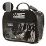 WRC Fundas Asientos Coche Rallye Cover Set Terciopelo Negro Malla Plateada Compatible Airbag Lateral