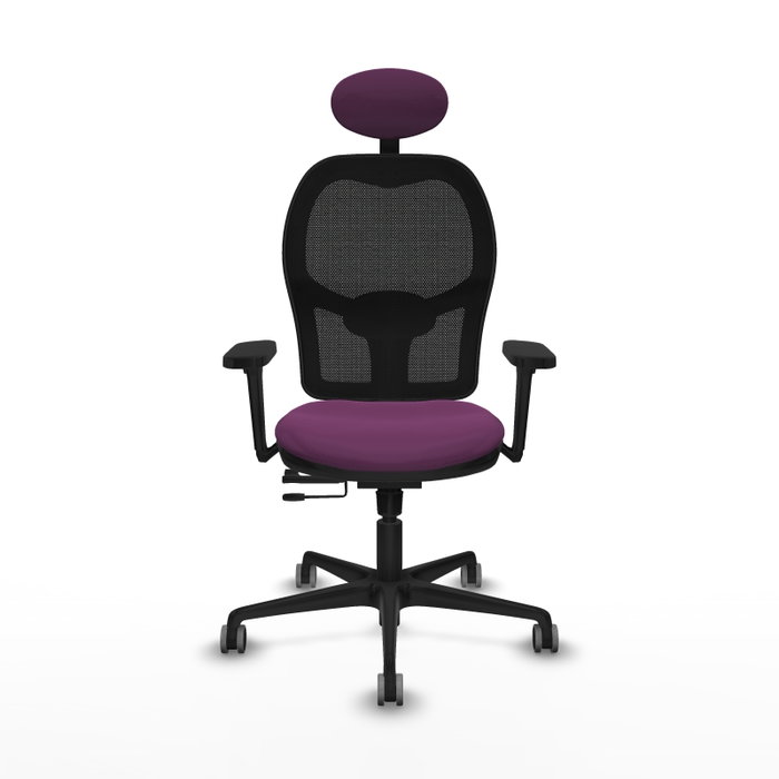 PIQUERAS Y CRESPO Silla de oficina Jorquera con mecanismo Sincro/Traslack, Morado y Negro PIQUERAS Y CRESPO Silla de oficina Jorquera con mecanismo Sincro/Traslack, Morado y Negro