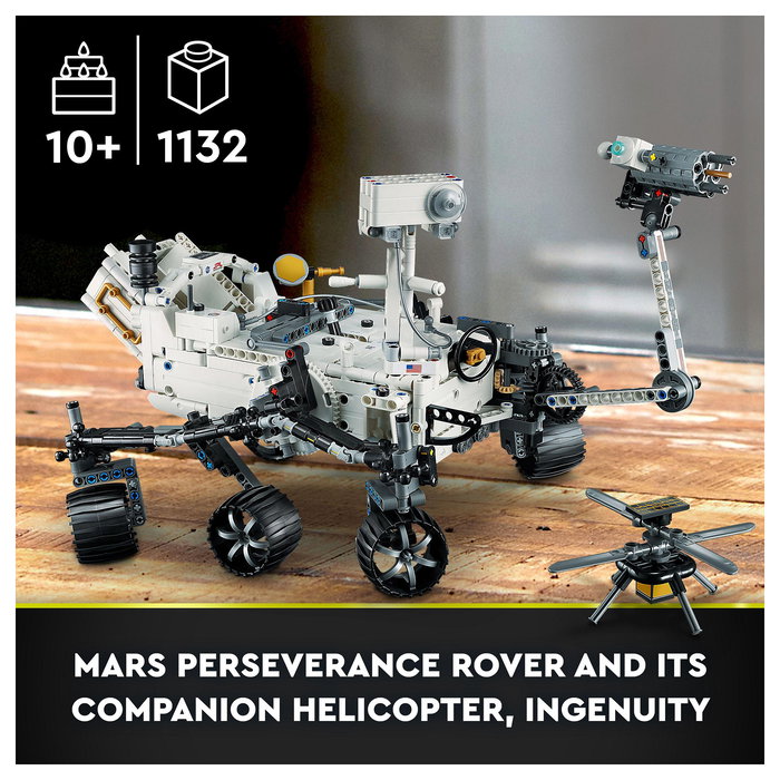 LEGO 42158 Technic NASA Mars Rover Perseverance Set de Construcción para Adultos