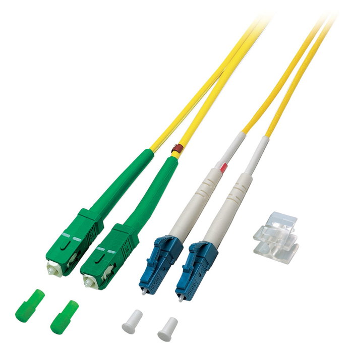 EFB Elektronik Duplex Patchkabel LC-SC/APC OS2 0,5m Amarillo EFB Elektronik Duplex Patchkabel LC-SC/APC OS2 0,5m Amarillo