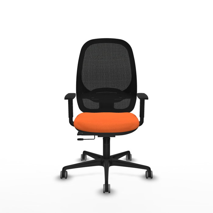 PIQUERAS Y CRESPO Silla de oficina Cilanco Naranja y Negro PIQUERAS Y CRESPO Silla de oficina Cilanco Naranja y Negro