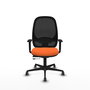 PIQUERAS Y CRESPO Silla de oficina Cilanco Naranja y Negro