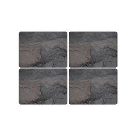 Portmeirion Set 4 Individuales Midnight Slate 40,1x29,8 cm Resistentes al Calor