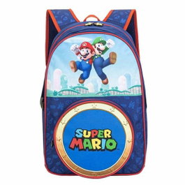 Toybags Mochila Super Mario con Bolsillo Frontal Redondo