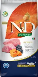Farmina N&D Cat Pumpkin Neutered Cordero Arandano Pienso para Gatos Esterilizados 5 kg