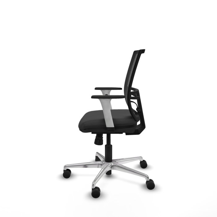 PIQUERAS Y CRESPO Silla de oficina Yunquera con mecanismo Sincro Gris oscuro y Negro
