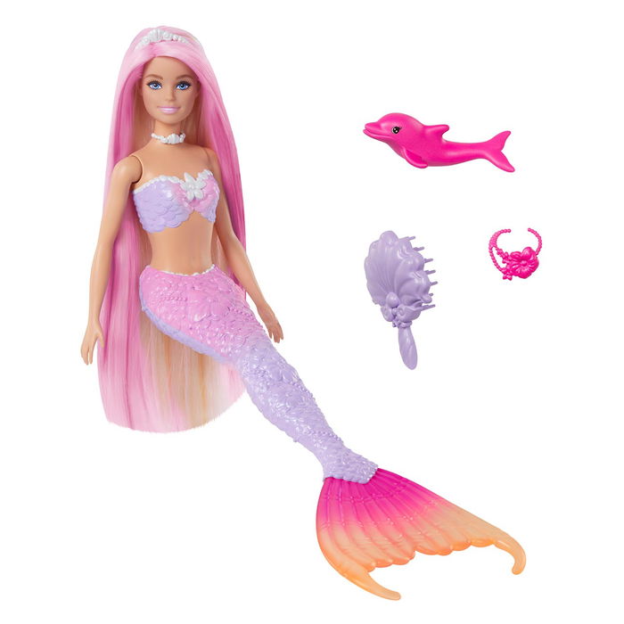 Barbie Muñeca Malibú Sirena Cambia De Color HRP97 Mattel