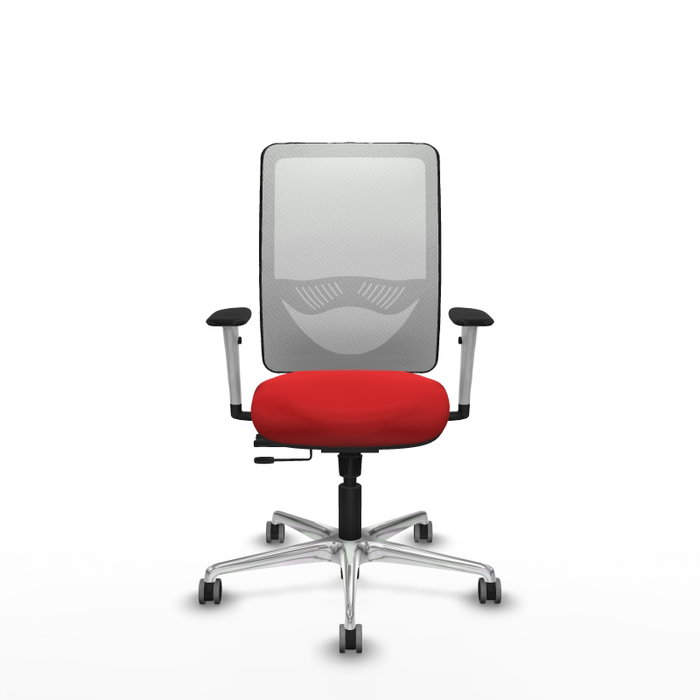 PIQUERAS Y CRESPO Silla de oficina Zulema con mecanismo Sincro/Traslack, Rojo y Blanco PIQUERAS Y CRESPO Silla de oficina Zulema con mecanismo Sincro/Traslack, Rojo y Blanco