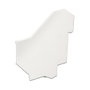 DeLOCK 86272 Cubierta para soporte Keystone en carril DIN Blanco