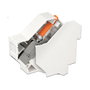 DeLOCK 86272 Cubierta para soporte Keystone en carril DIN Blanco